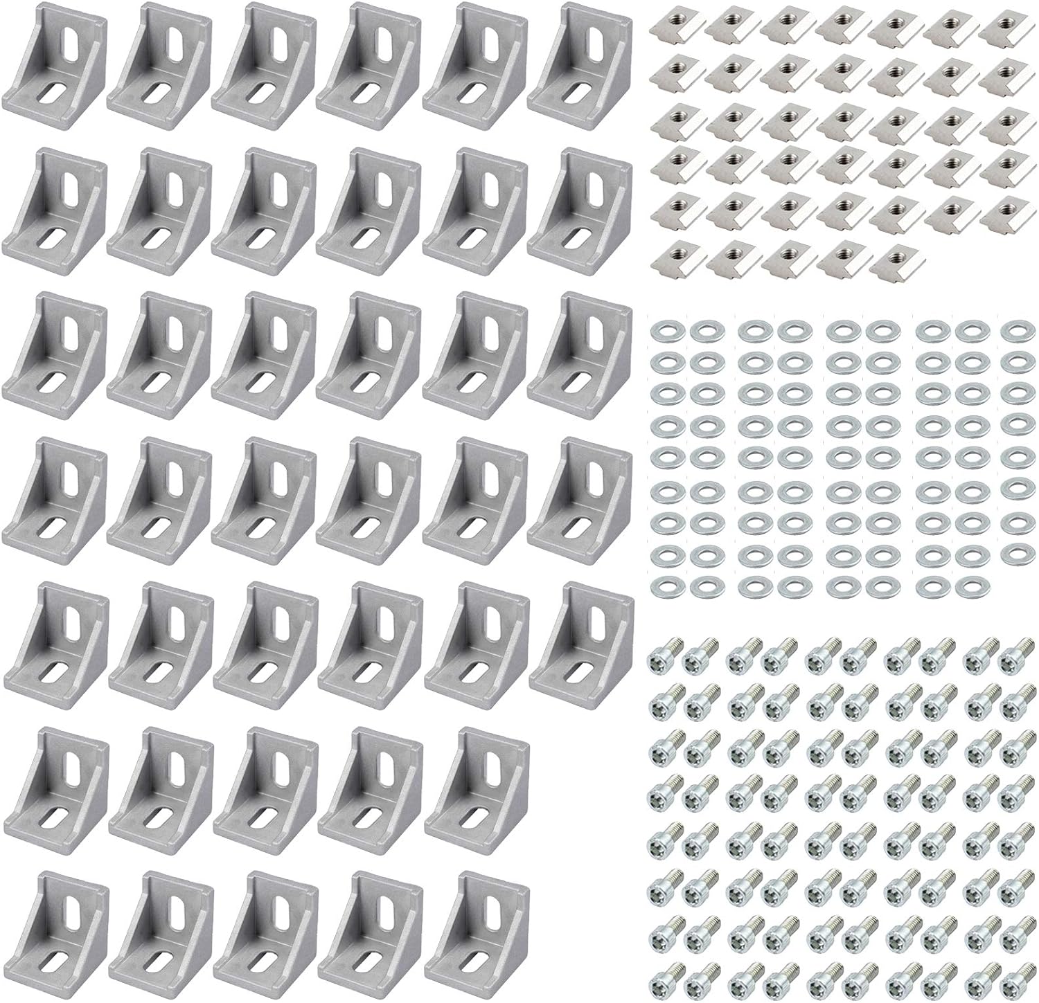 EYPINS 40 Pcs 4040 Aluminum Right Angle Corner Bracket
