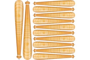 durony 12 Pack Baseball Bat Inflates 29.5 Inch Inflatable Baseball Bat Wood Grain Inflatable Baseball Party Supplies for Sports Carnival Birthday Party Favors Decorations Prizes