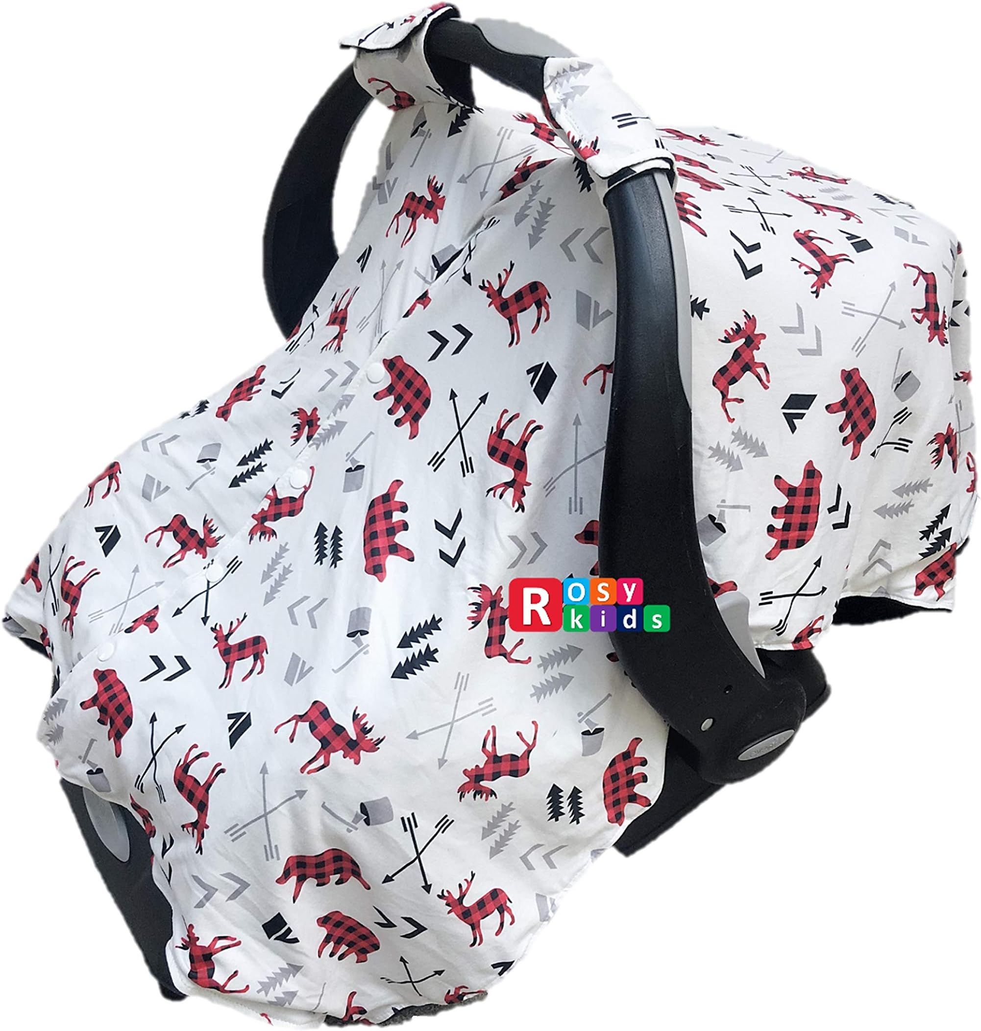 Rosy KidsInfant Carseat Canopy Wind Proof Baby Car Seat Sunshade, Fits Any Model, Color 25OR01