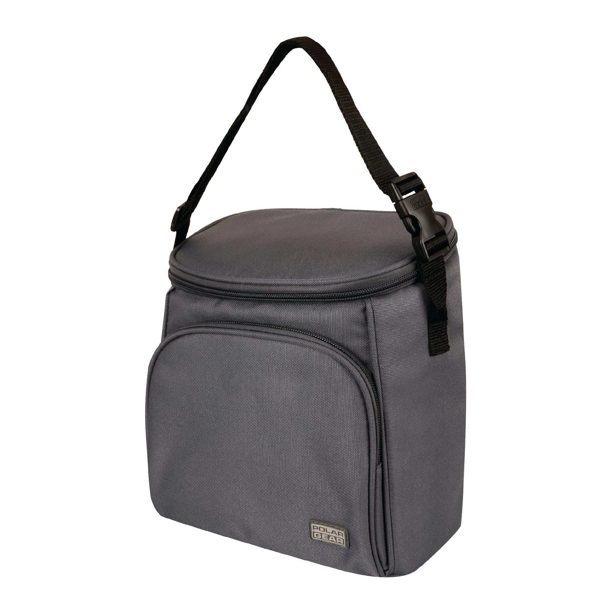 Polar Gear Berne 6.5L Cooler Lunch Bag - Insulated, Antibacterial, Eco-Friendly - Keep Your Lunch Fresh and Healthy On The Go - Graphite