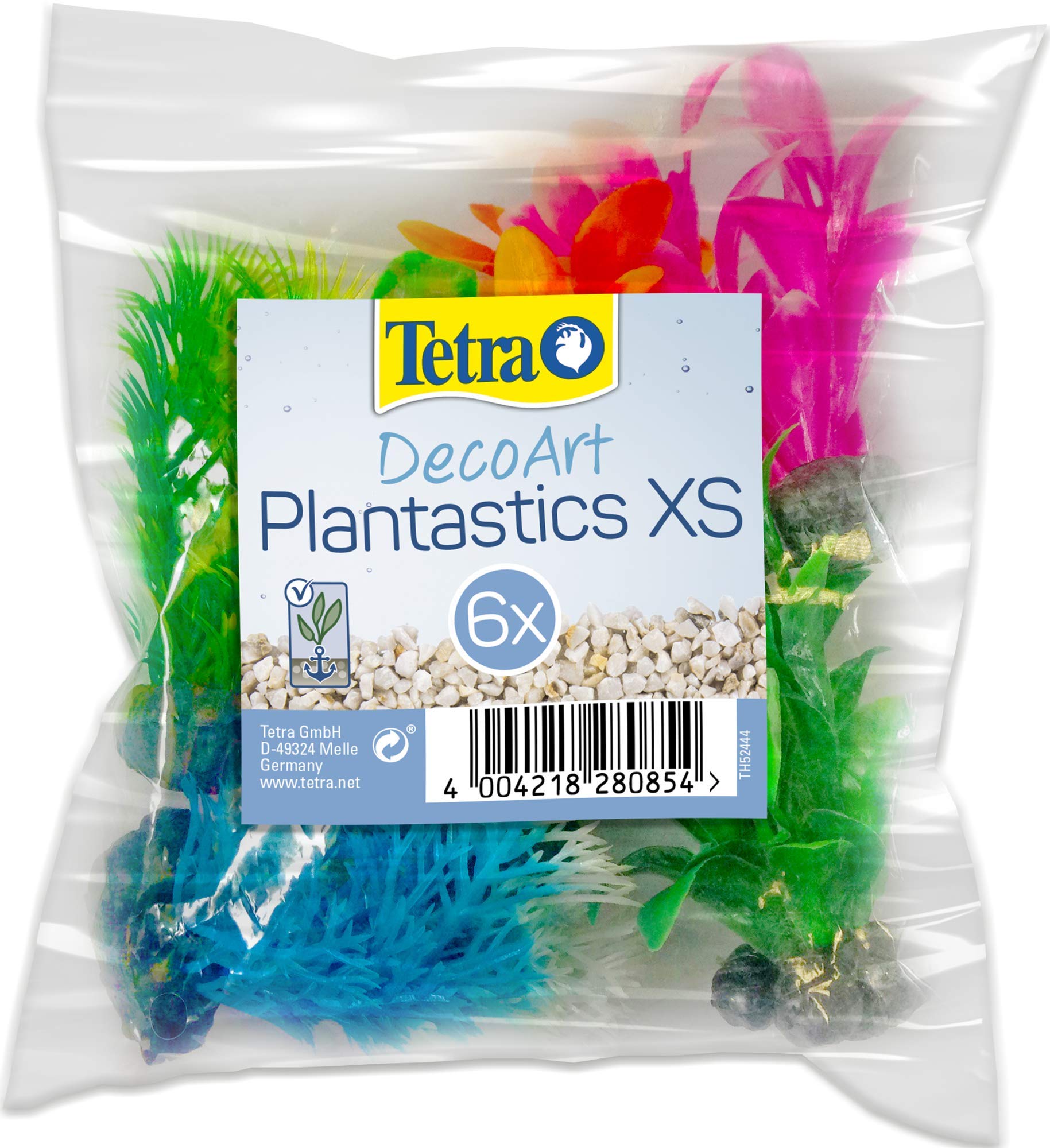Tetra DecoArt Plantastics XS Artificial Water Plants for Aquarium Fish Tank Lifelike Replica 6pcs