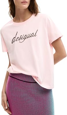 Maglietta a Maniche Corte della Collezione Donna, Rosa, XS