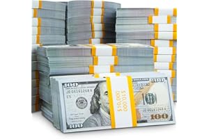 RIFENDA 300 pcs Prop Money Movie Props Play Money for Kids Number Learning Education Toys, Develops Early Math Skills, Girls Boys Birthday