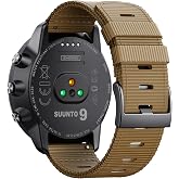 NotoCity Woven Nylon Watch Band Compatible with Suunto 9/9 Baro/Spartan Sport Wrist HR,24mm Quick Release Nylon Band for Suunto Spartan Sport/7/D9/Spartan Sport Wrist Baro for Men
