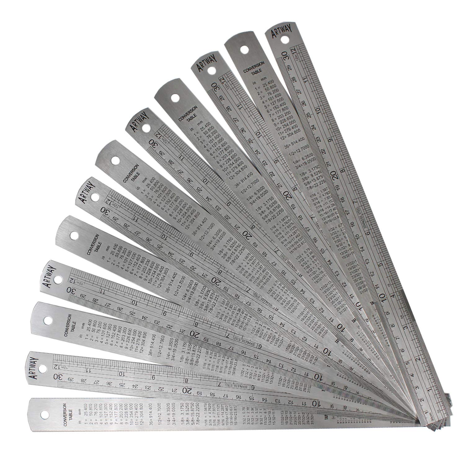 Artway Stainless Steel Ruler - 30cm