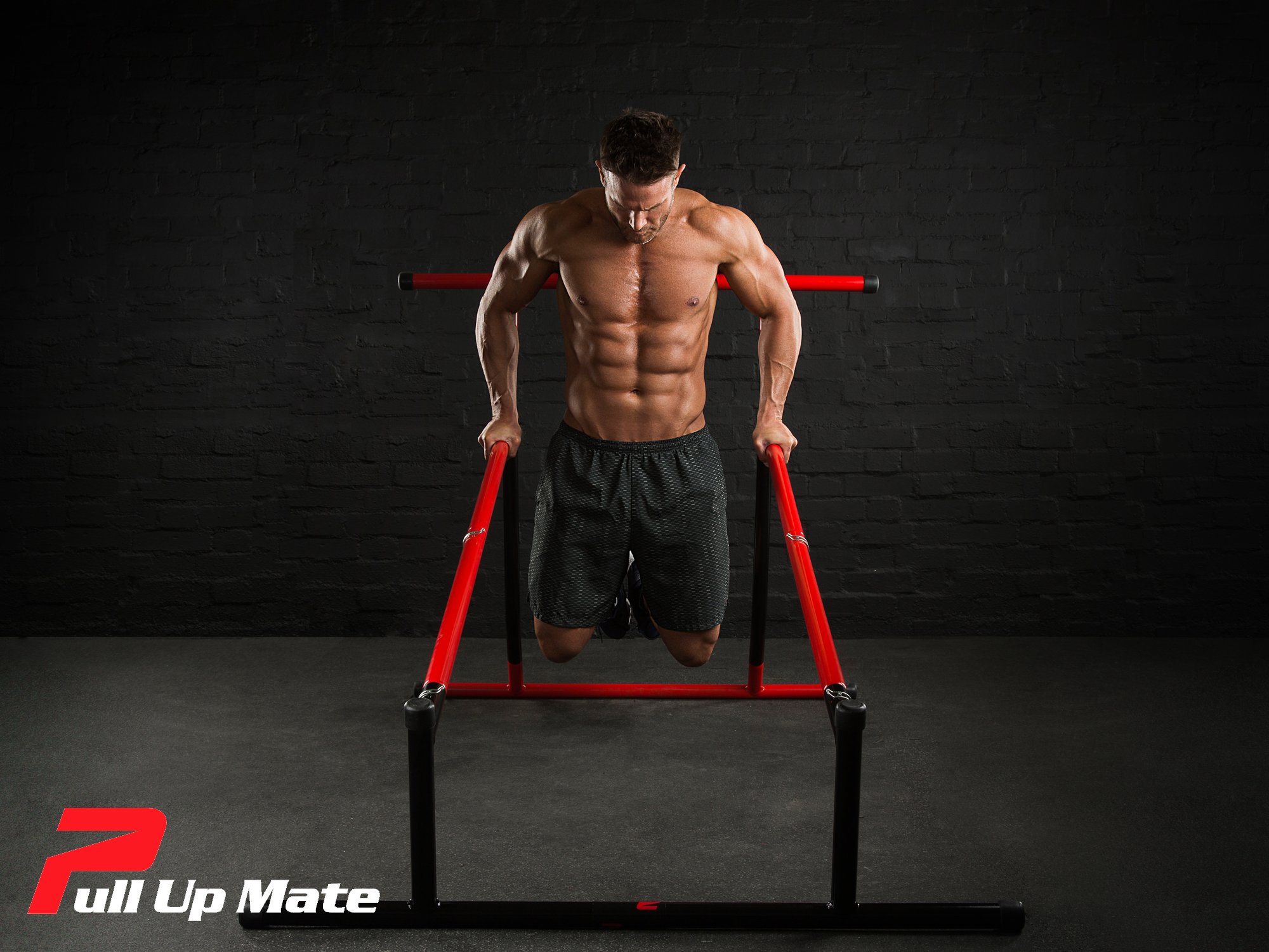 Pull Up Mate with Storage Bag Freestanding, Portable Pull Up Bar, Dip