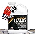 1 Gal. DOMINATOR Stone+ Gloss Clear Acrylic Sealer | Satin Finish Stone Sealer, Clay Brick Sealer | Color Enhancing | Professional Grade | Fast Dry | Indoor and Outdoor