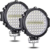 7 Inch Round LED Off Road Lights, 120W 10000lm LED
