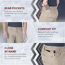 Vertx Mens Defiance Jeans Casual Pants, Dark