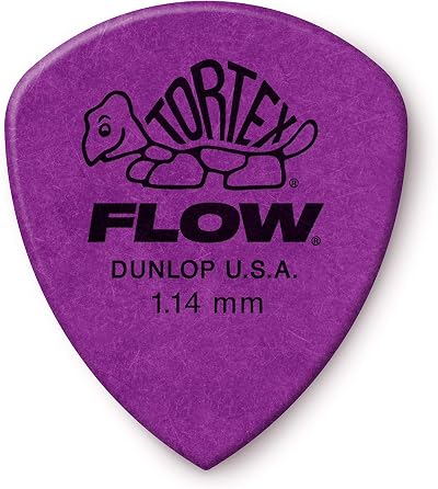Dunlop Tortex Flow Picks Standard 1.14 mm Purple Set of 12