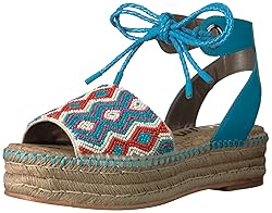 Sam Edelman Women's Neera Sandal, Blue/Multi, 5 M US