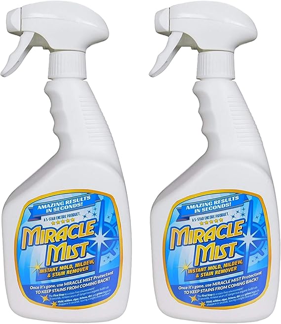 MiracleMist Instant Mold and Mildew Stain Remover 32 Oz. by Encore Coating 2 Pack