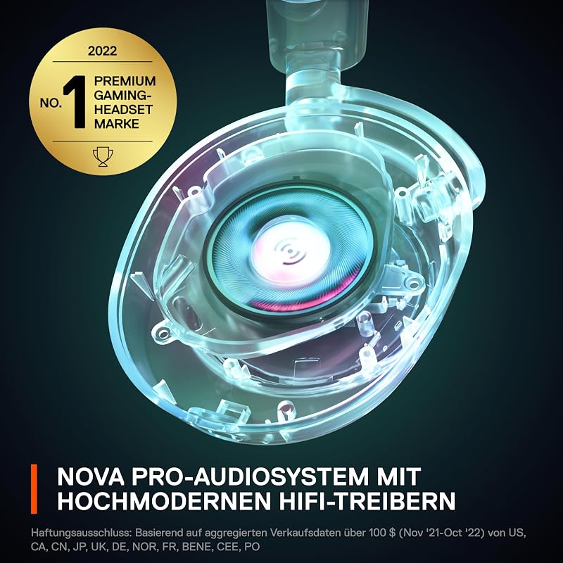 Arctis Nova Pro Xbox - Multi-System Gaming-Headset – Hi-Res Audio – 360° Surround-Sound – GameDAC Gen 2 – ClearCast Gen 2-Mikrofon – Xbox, PC, PS5, PS4, Switch 2