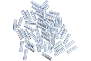 TEHAUX 50Pcs Inside Screw Drop- in Anchor Zinc Plated 1/2- Inch Internal Thread Powers Pegs Fastener Concrete Anchor