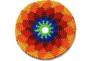 BUENA ONDA GAMES Buena Onda Indoor Flying Disc - 7'' Flexible Sport Disc for Indoor and Outdoor Play - Amazing Handmade Quality from Guatamala - Pocket Discs are Played in Over 20 Family Fun Games