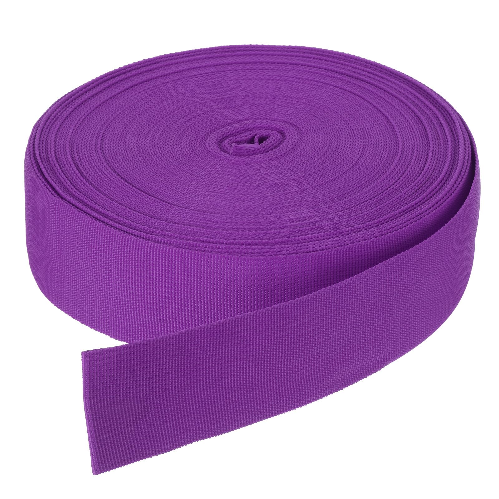 DMiotech 50 Yard x 2 Inch Width Nylon Webbing Strap Poly Flat Webbing Strapping for DIY Craft Backpack Strapping, Sewing, Outdoor Gear Repair, Purple