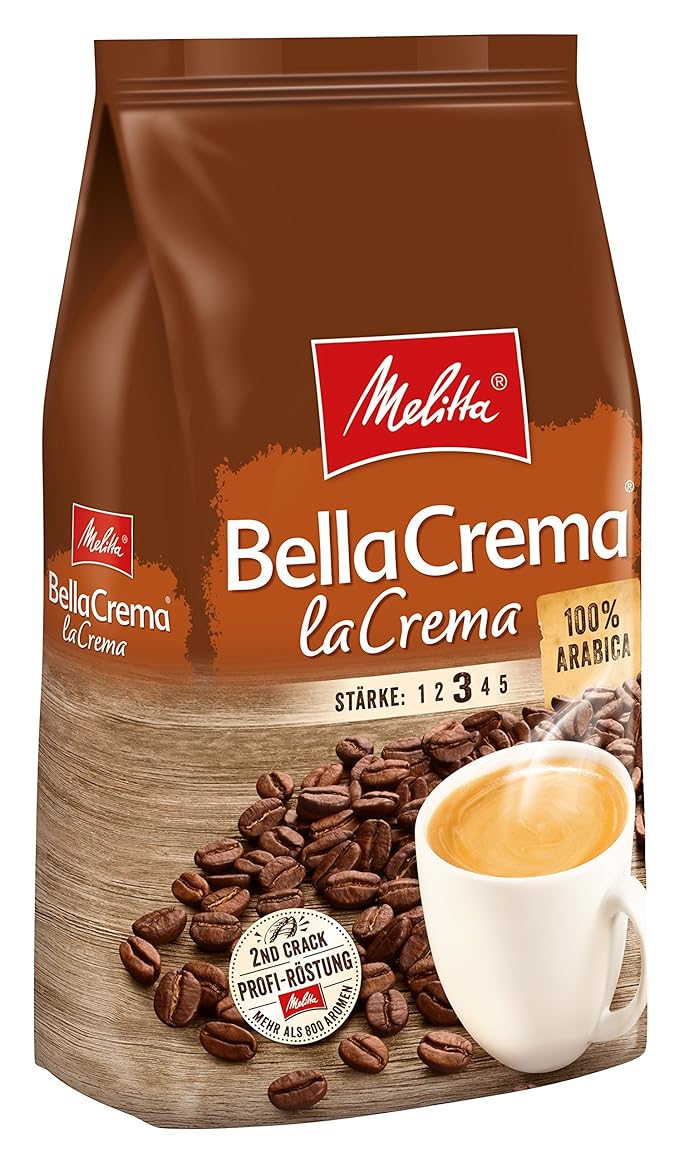 Melitta 美乐家 Bella Crema 中度烘焙 100%阿拉比卡咖啡豆 1000g ￥123 中亚Prime会员凑单免运费直邮到手约￥160