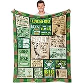 Mens Golf Gifts,Golf Gifts for Men, Golfing Gifts for Men,Gift for Golfers,Golfing Gift for Golfs Lovers,Accessories Golfs Player Gift Soft Flannel Sofa Decorative Throw Blanket 50"x 60"