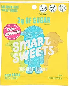 Smart Sweets, Candy Sour Blast Buddies, 1.8 Ounce