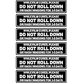 1x4 inch 150PCS DO NOT ROLL Down Automotive Self-Adhesive Stickers Warning Label for Auto Waterproof Plastic Wraps Tool