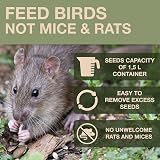 Swissinno Bird Feeders Hanging Station Davos No Mess Seed Tray Dual Chamber view 2