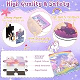 Dikence 3 in 1 Magnetic Puzzle Book for Girls 3-7 Unicorn Princess Mermaid view 3