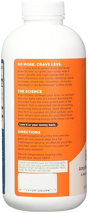 Amazon Com Bulletproof Brain Octane Oil Grocery Gourmet Food