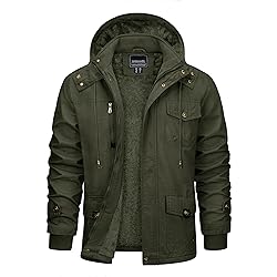 CRYSULLY Men's Multi Cargo Pocket Tactical Safari