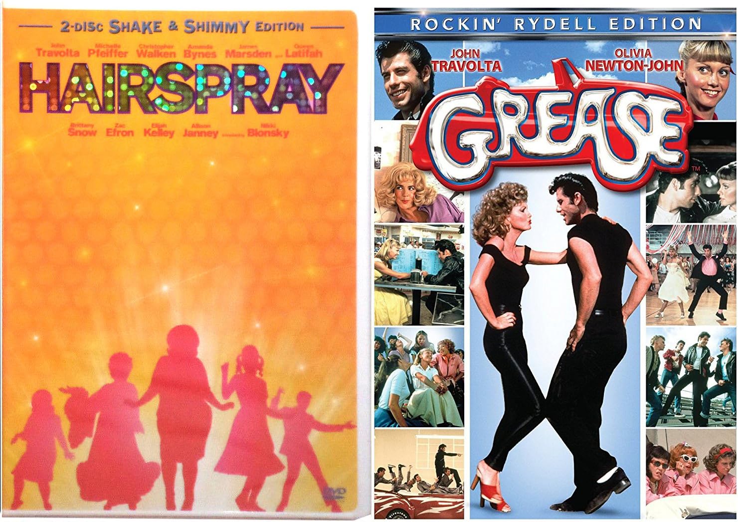 Grease + Hairspray John Travolta Musical DVD Set Special Edition