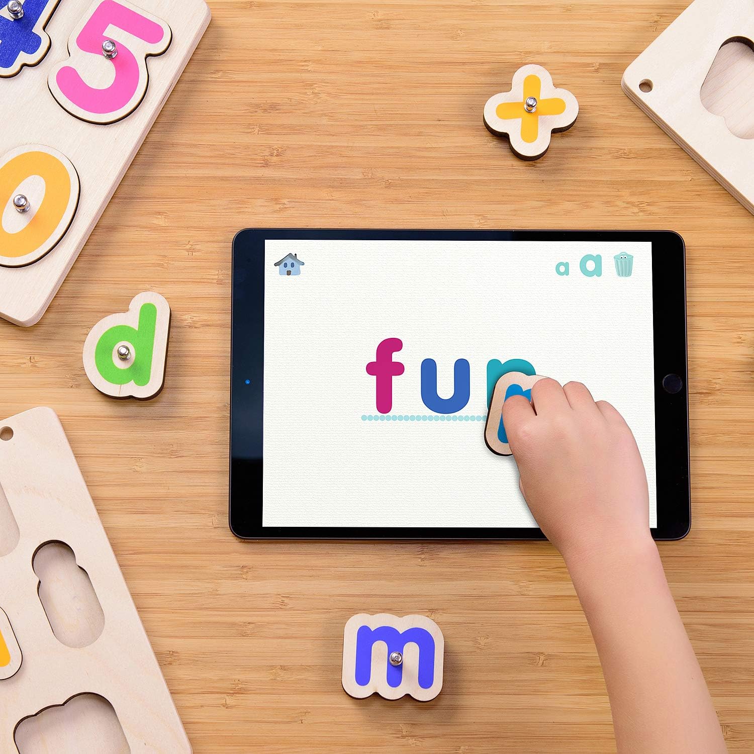 Marbotic Learning Examples Marbotic – Deluxe Learning Kit for iPad – Ages 3-5 – Interactive Wooden ...