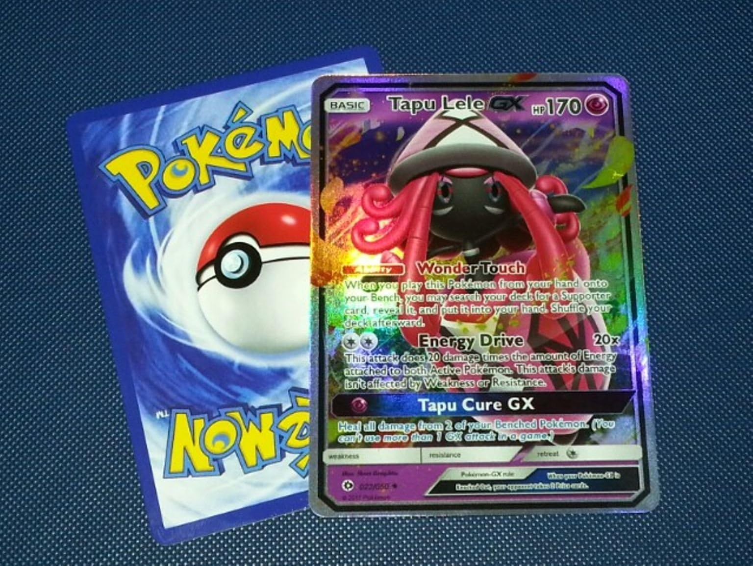 60/145 Tapu Lele GX Holographic Shiny/ Holo Flash Pokemon Card| Holographic Orica/ Handmade Pokemon Card| Pokemon Gift Card/ Christmas/ Birthday Present