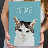 Generic Pet Portrait Dog Cat Gift Memorial Custom Painting from Photo view 6