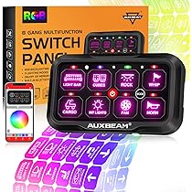 Amazon.com: Auxbeam Switch Panel AR-800 Bluetooth 8 Gang Switch 