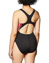 TYR Phoenix Splice Maxfit Swimsuit, Black/Red, Size