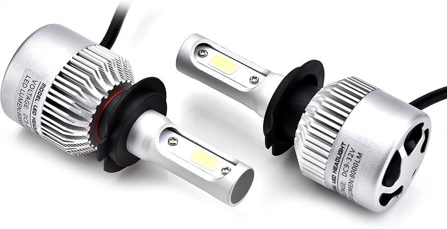Amazon お試し価格 Kuayang製 車用ledヘッドライトバルブ H7 8000lm 72w Ip65 6500k Cob 耐熱性 放熱性を実現 2本セット 車検対応 ファンレス 一年保証 Ledバルブ 車 バイク
