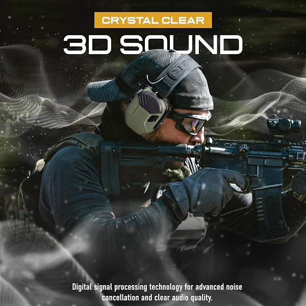 M300A EAR PROTECTION FOR GUN RANGE – SHOOTING EAR MUFFS WITH ERGONOMIC GEL CUSHIONS, IPX5 WATERPROOF GEAR – NOISE BLOCKING & HEARING PROTECTION FOR HUNTING, BROWN