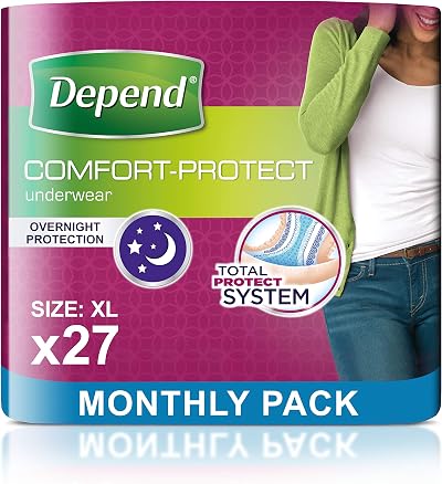 Depend Comfort Protect Incontinence Pants Women Extra-Large 27 Pants