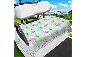 ENYORSEL Golf Cart Seat Covers, Golf Cart Seat Towel Blanket, Suitable Yamaha, EZGO, Club Cars, Icon and More 2-Seats Cart, 100% Microfiber, Essential Golf Cart Accessories, 51'' x 31''