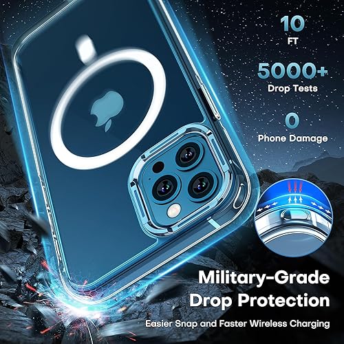 TAURI for iPhone 12 Pro Max Case, Compatible with Magsafe