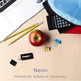 Integral 32GB Neon USB 2.0 Flash Drive 5 Pack Black Pink Yellow Orange Blue view 5