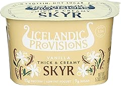 Icelandic Provisions Vanilla Skyr Yogurt 5.3oz | 15g Protein, Thick & Creamy