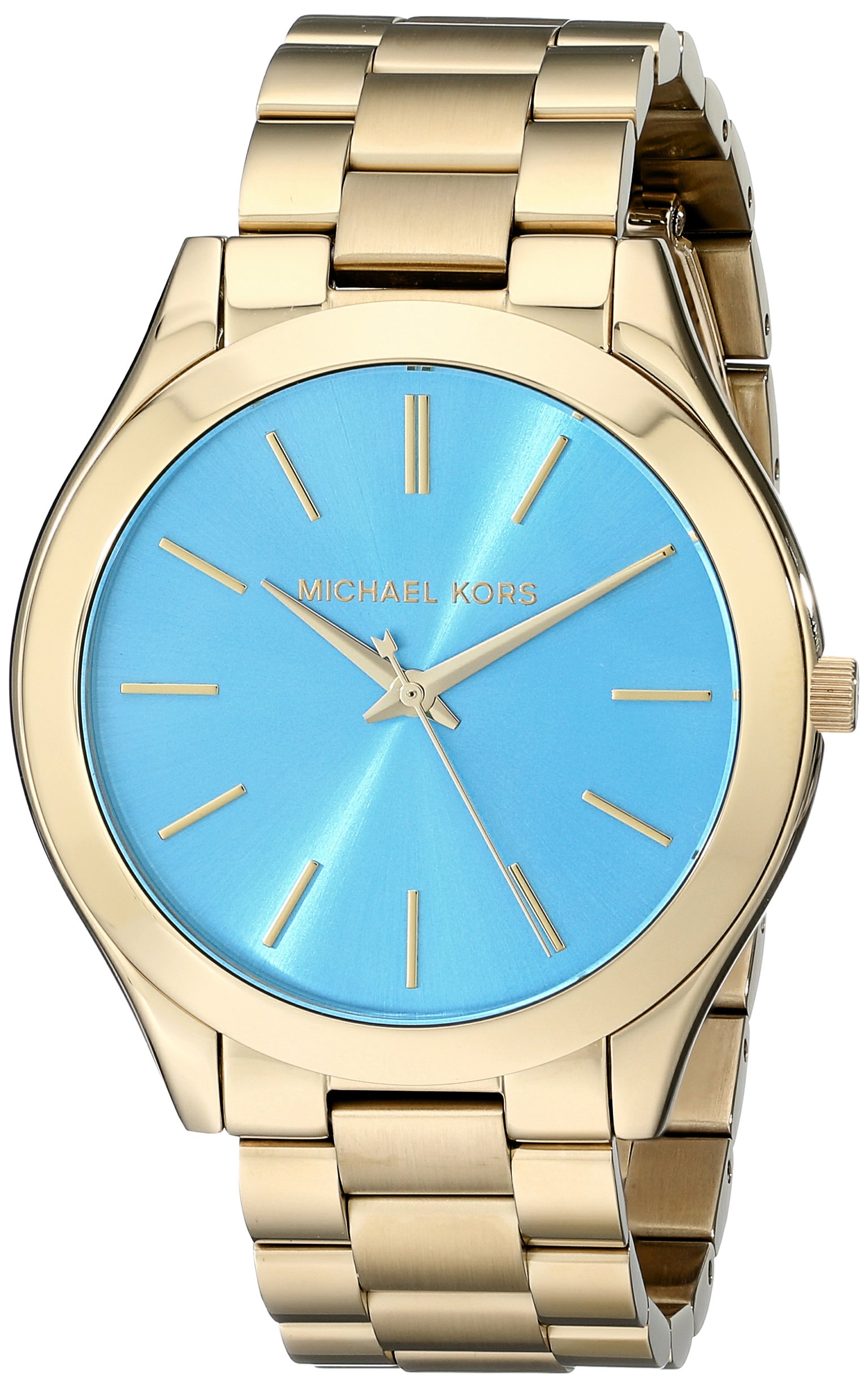 Michael Kors Collection Women's Mk3265 - Slim Runway Gold/Turquoise Watch 13