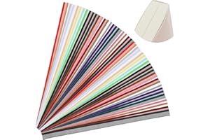 BREMOROU 48 Pcs Book Binding Headband 11.81 × 0.59 Inch Book Headbands Cotton Books Headband Bookbinding Endbands Books Binding Cloth Kits for Beginners Decoration Beautify DIY Production Mixed Colors