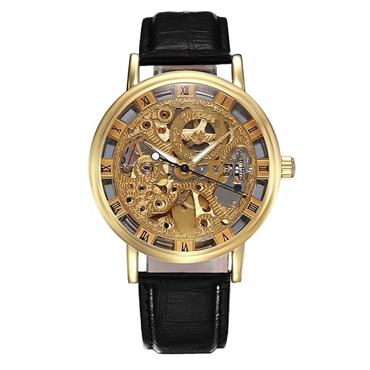 Analogue Gold Dial Mens Watch - WinnerMW48