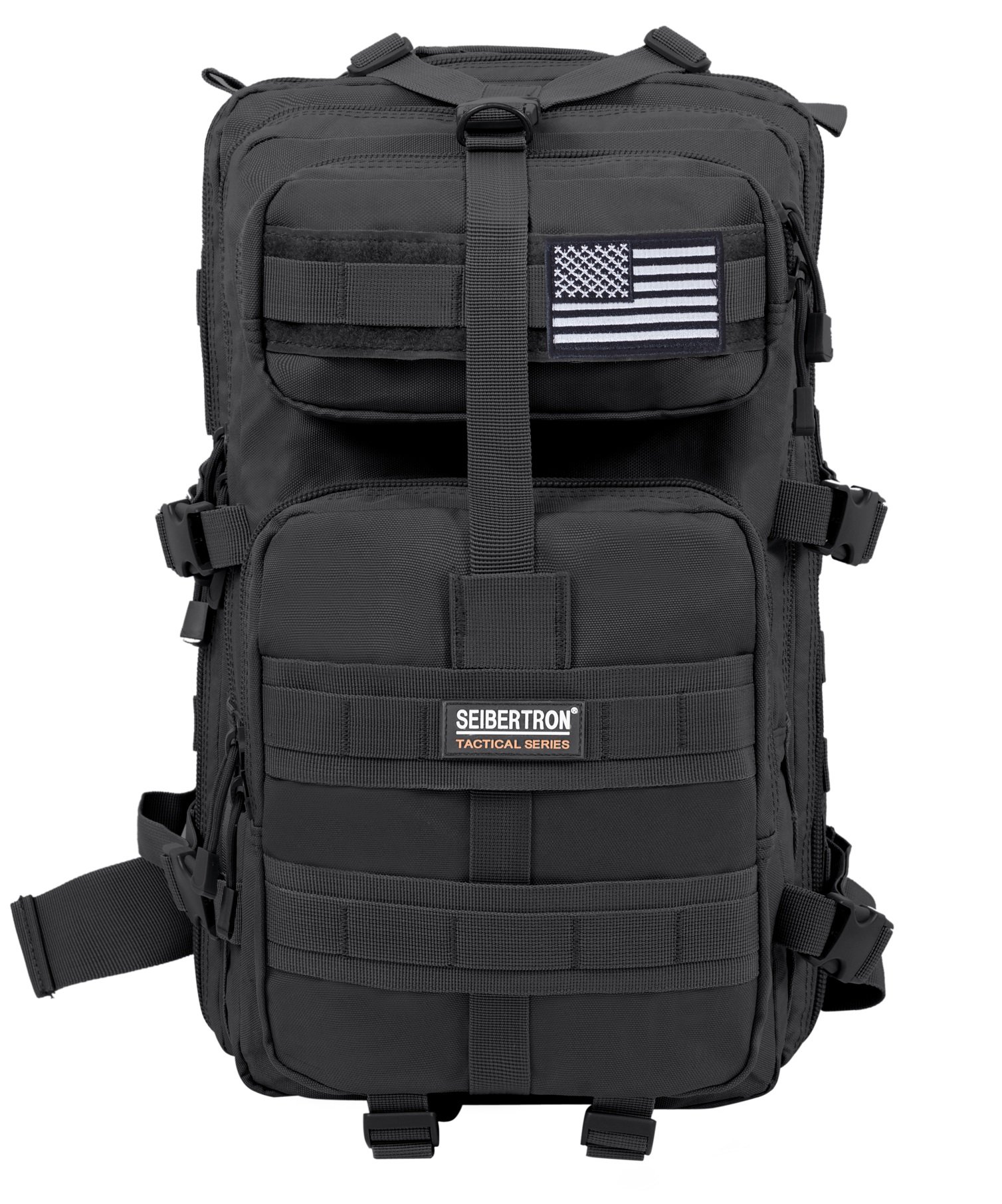 Photo 1 of Seibertron Falcon Water Repellent Hiking Camping Backpack Compact Pack Summit Bag (Black 37L)