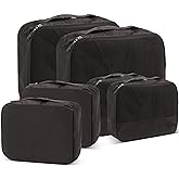 DoubleTrip Packing Cubes for Suitcases Carry on Luggage Organizer 6 Set Travel Accessories Lightweight Storage Bag Space Saver Clothes Pouch Large