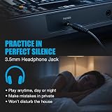 RockJam 61 Key Keyboard Piano with Stand Power Supply Simply Piano App view 4