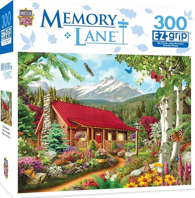 Masterpieces Memory Lane Mountain Hideaway Log Cabin Amazon In