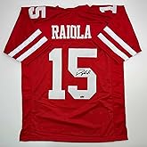 Facsimile Autographed Dylan Raiola Nebraska Red Reprint Laser Auto College Football Jersey Size Men's XL
