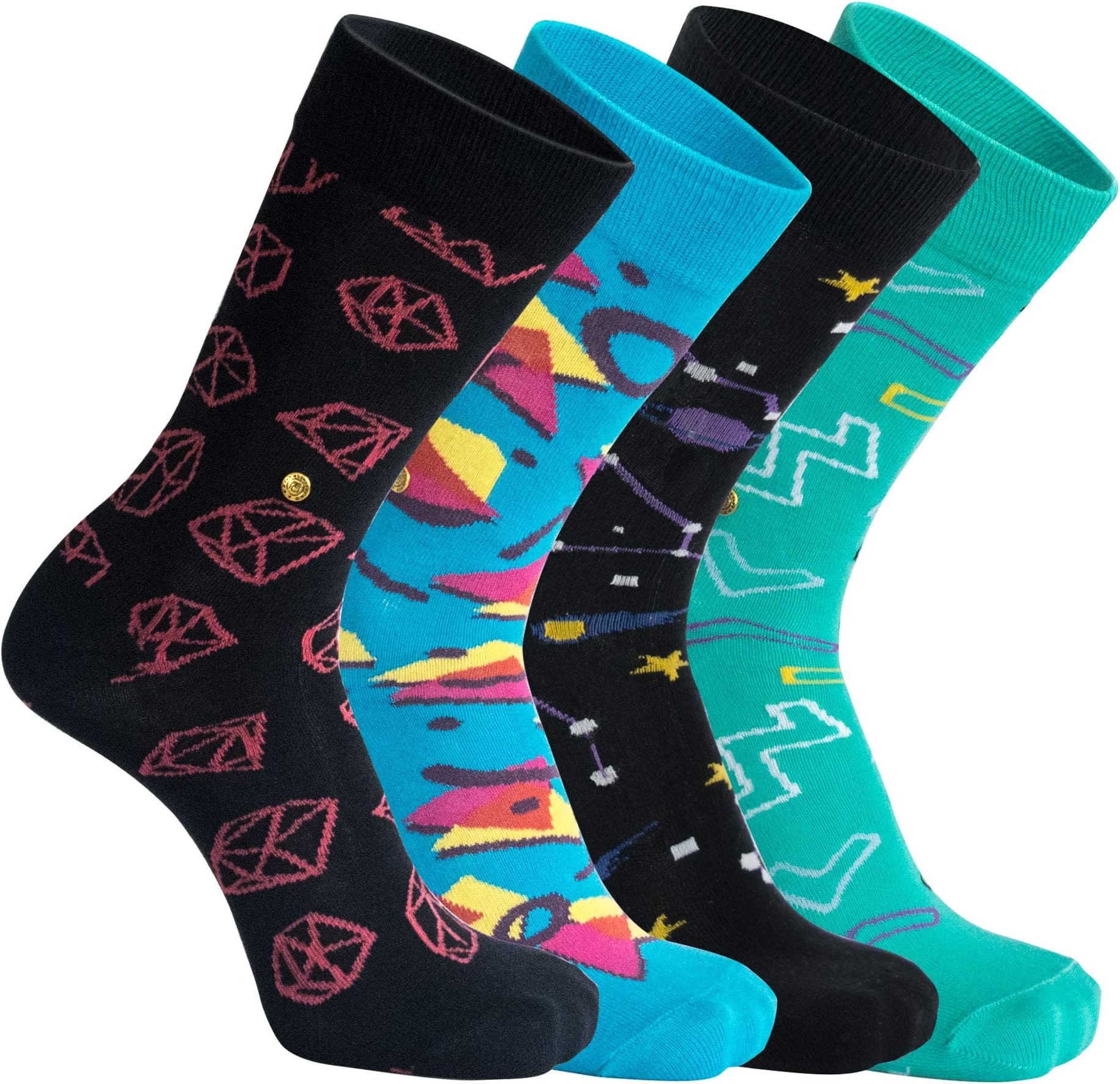 The Moja Club - Men's Luxury, Funky Socks - [Pack of 3] - SEE PACK OPTIONS